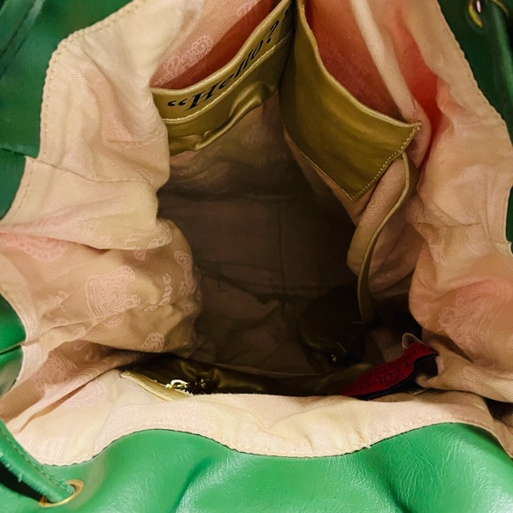 Juicy Couture pink and green university Backpack - Picture 4 of 12